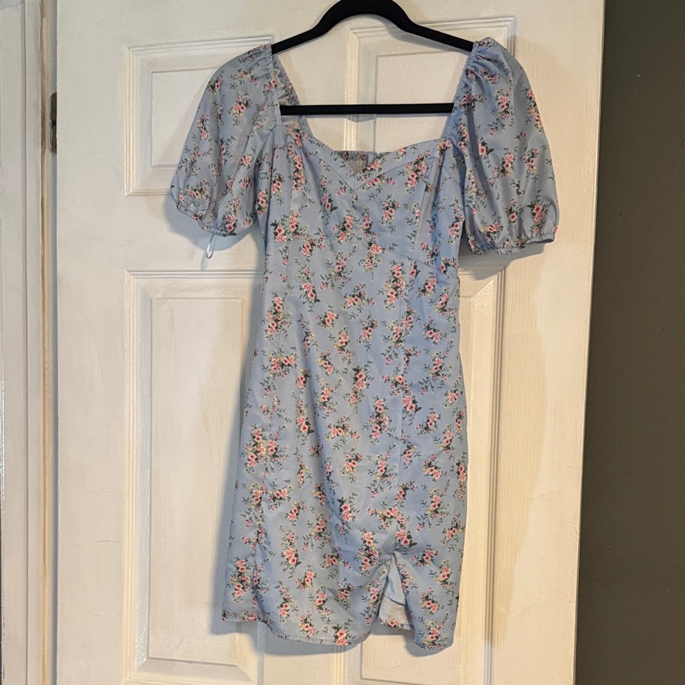 Altar'd State Blue Floral Mini Dress Size XS